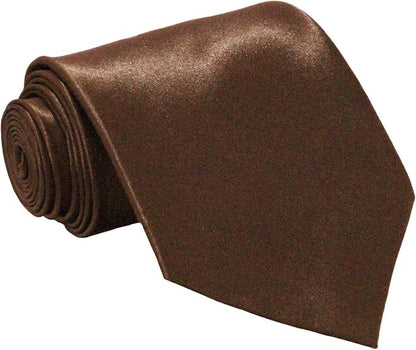 Soophen Mens Necktie 3.75" Tie Solid Color Ties