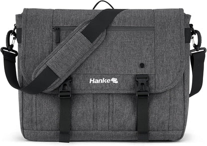 Hanke Durable Messenger Bag for Men with 15.6 Laptop Case, Business Cross Body Bag Briefcase for Women,School Work Tote Bag