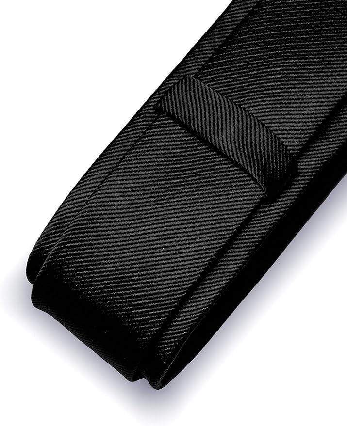 RBOCOTT 2.4" Solid Color Skinny Tie for Men Slim Necktie(6cm)