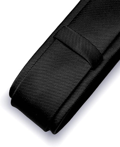 RBOCOTT 2.4" Solid Color Skinny Tie for Men Slim Necktie(6cm)