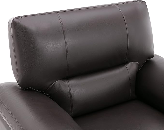 Morden Fort Faux Leather Accent Chair, Modern Luxury and Comfy Sofa Couches for Living Room, Apartment, Office, Reading Room, Bedroom