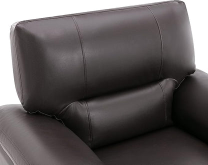 Morden Fort Faux Leather Accent Chair, Modern Luxury and Comfy Sofa Couches for Living Room, Apartment, Office, Reading Room, Bedroom