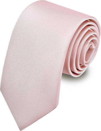 Branduce 3.15"（8cm） Men's Solid Color Formal Woven Necktie + Gift Box