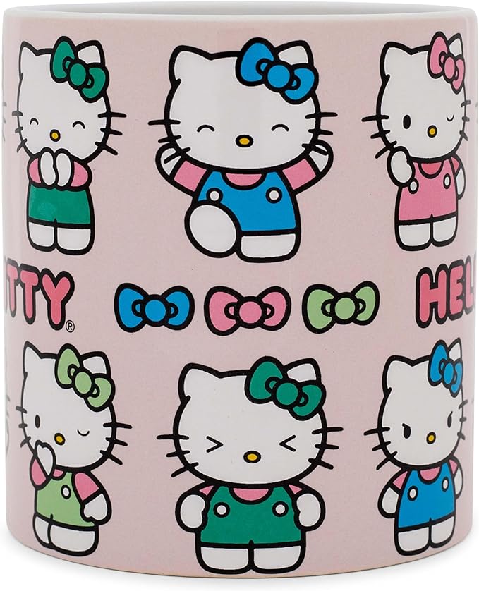 Silver Buffalo Sanrio Hello Kitty Various Emotions and Poses Mug, 20 Ounces