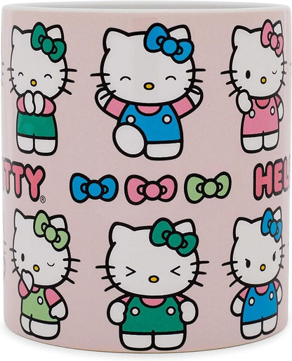 Silver Buffalo Sanrio Hello Kitty Various Emotions and Poses Mug, 20 Ounces