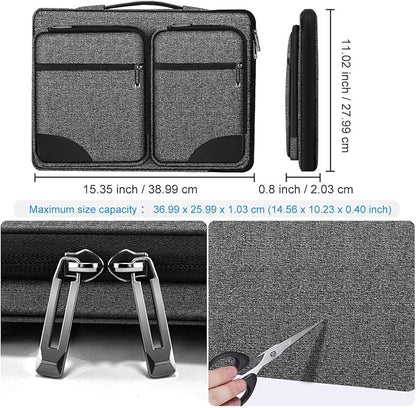Hseok Laptop Sleeve 15 15.6 16 inches Case Protective PC Briefcase for Commuting and Business trip，BJP-Dark