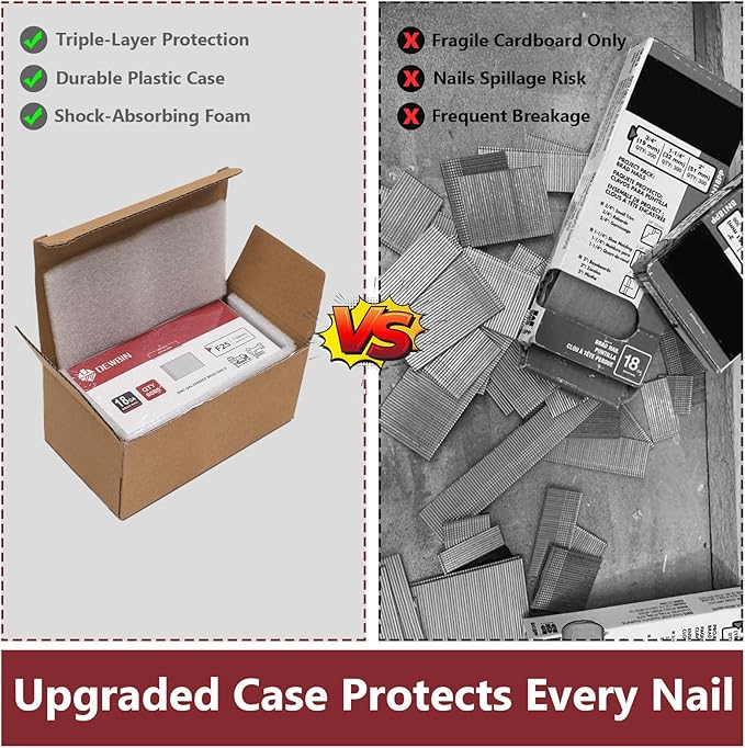 18 Gauge Brad Nails, 12000 Counts 2-inch 18 GA Brad Nails, Galvanized Nails for Nail Gun, Finishing Nail Gun Nails for Pneumatic, Electric Brad Nailer Gun