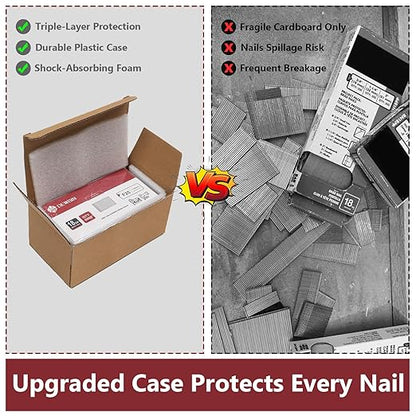 18 Gauge Brad Nails, 6000 Counts 5/8-inch 18 GA Brad Nails, Galvanized Nails for Nail Gun, Finishing Nail Gun Nails for Pneumatic, Electric Brad Nailer Gun