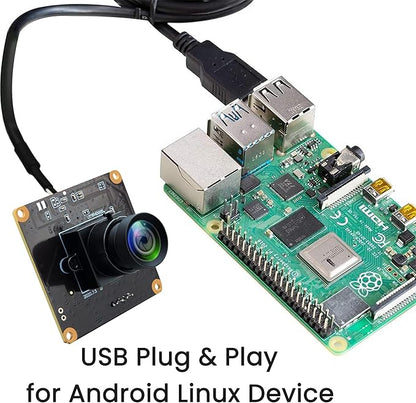 USB 260fps High Speed 110 Wide Angle No Distortion Lens Camera Module 2MP USB UVC Video Lightburn Industrial Camera Plug and Play for Laptop Raspberry Pi Jetson Nano