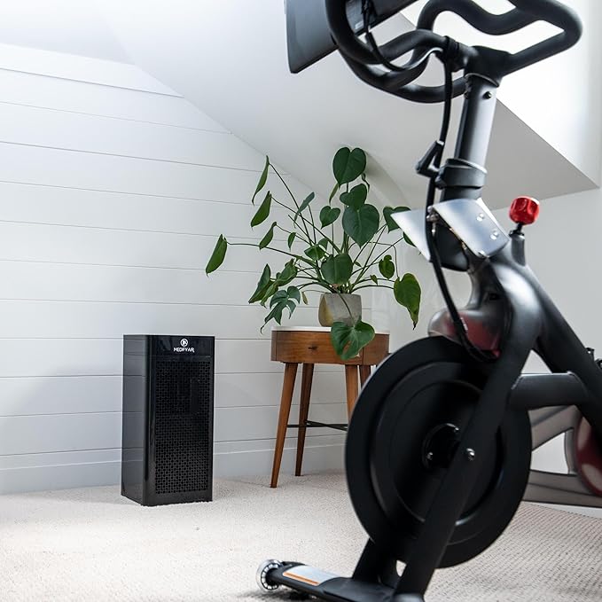 Medify MA-40 Air Purifier with True HEPA H13 Filter | 1,793 ft² Coverage in 1hr for Wildfires Smoke, Odors, Pollen, Pets |Removal to 0.1 Microns | Black, 2-Pack