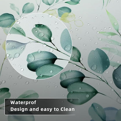 Gaming Mouse Pad for Computer,Large Mouse Pads for Desk Keyboard, Eucalyptus Plant Desk Mat Laptop,Cute Green Pattern Art XXL Waterproof Keyboard Pad,Extended Big Non-Slip Rubber Mousepad