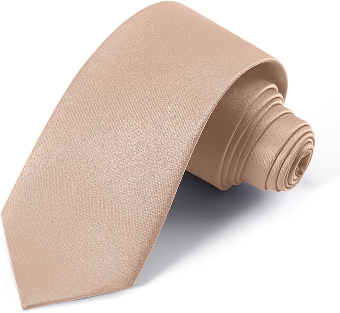 Black Ties For Men Solid Pure Color Formal Neckties 3.15" (8CM) Men's Tie for Business and Wedding with Gift Box