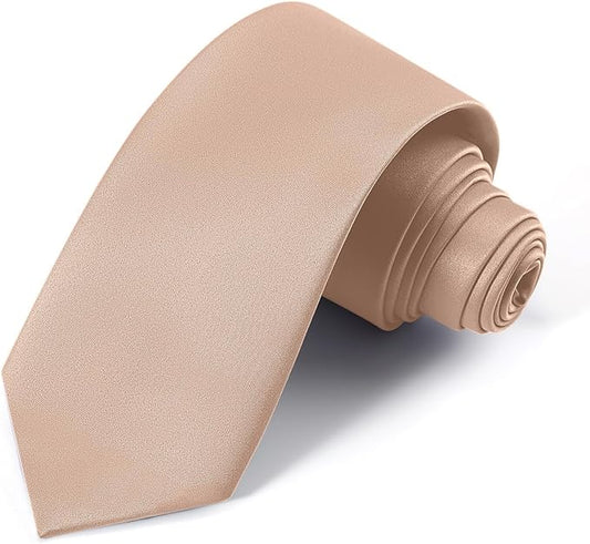 Black Ties For Men Solid Pure Color Formal Neckties 3.15" (8CM) Men's Tie for Business and Wedding with Gift Box