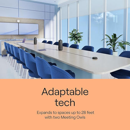 Meeting Owl 4+ 360-Degree, 4K Smart Video Conference Camera, Microphone, and Speaker (Automatic Speaker Focus, Smart Zooming, Noise Equalizing, Certified for Microsoft Teams)
