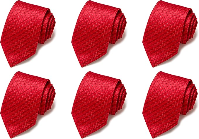 Tie For Men Necktie Woven Jacquard Neck Ties Set 6 PCS