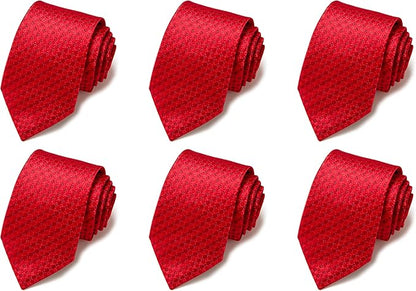 Tie For Men Necktie Woven Jacquard Neck Ties Set 6 PCS