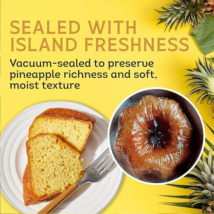 TORTUGA Caribbean Pineapple Rum Cake - 32 oz Rum Cake - The Perfect Premium Gourmet Gift for Gift Baskets, Parties, Holidays, and Birthdays - Great Cakes for Delivery