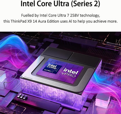 Lenovo ThinkPad X9 14 Aura Edition Business AI Laptop (14" FHD+ OLED, Intel Ultra 7 258V, 32GB DDR5, 1TB SSD) ultrathin Copilot+ PC, Backlit, FP, Thunderbolt 4, Wi-Fi 7, Win 11 Pro (NextGen X1 carbon)