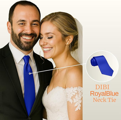 Dibi Solid Color Ties for Men, Formal Mens Ties, Neck Tie, Classic Tie for Boys Women Teens, Wedding Business Costume Necktie