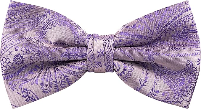 TIE G 5pcs Tie Set in WHITE OR BLACK GIFT BOX: Solid Color Necktie, Satin Bow Tie, Pocket Square, Lapel, Cuff Links