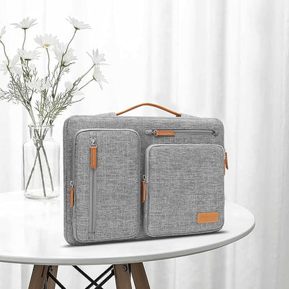 MOSISO 360 Protective Laptop Case 17.3 inch, 17-17.3 inch Laptop Sleeve Compatible with Dell, HP, Lenovo, Asus, Acer, Alienware, Side Open Carrying Case with 4 Zipper Pockets&Handle, Gray