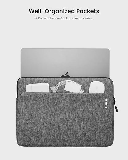 tomtoc Slim Laptop Sleeve for 14-inch MacBook Pro M5/M4/M3/M2/M1 Pro/Max 2025-2021, Water-Resistant Protective Case for 13.8 Inch Surface Laptop AI PC, Accessory Bag