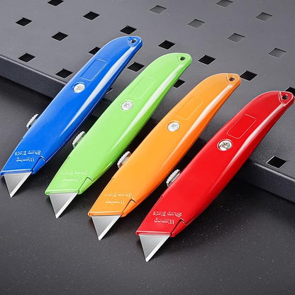 DIYSELF 8 Pack Box Cutters, Premium Utility Knife, Box Cutter Retractable Heavy Duty, Box Opener, Razor Blades Utility Knife for Cardboard and Boxes