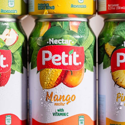Petit Mango Nectar, 330 ml Cans (Pack of 24) – Sweet Tropical Fruit Juice Beverage