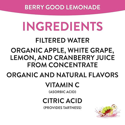 Honest Kids Berry Good Lemonade, Organic Juice Drink, Berry Lemonade, 6 Fl Oz (Pack of 40)