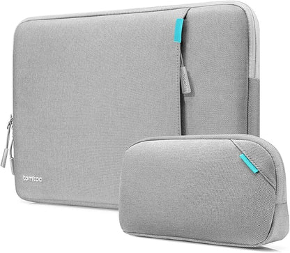 tomtoc 360 Protective Laptop Sleeve Set for 14-inch New MacBook Pro M5/M4/M3/M2/M1 Pro/Max A3112 A3401 A3185 A2992 A2918 2025-2021, Water-Resistant MacBook Case Bag with Organized Accessory Pouch