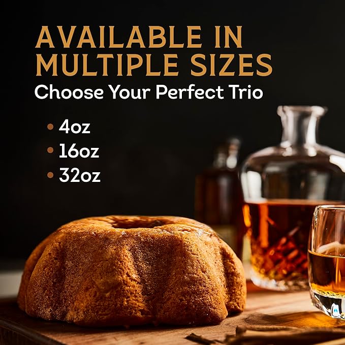 TORTUGA Kentucky Bourbon Butter Cake - 16oz Cake - The Perfect Premium Gourmet Gift for Stocking Stuffers, Gift Baskets, and Christmas Gifts - Great Cakes for Delivery