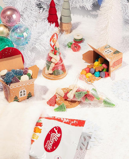 Albanese Worlds Best, Jolly Gingerbread Gummies, 7 Ounce (Pack of 6), Holiday Candy, Great Stocking Stuffers, Perfect Christmas Treat & Gift, Share with Friends & Family
