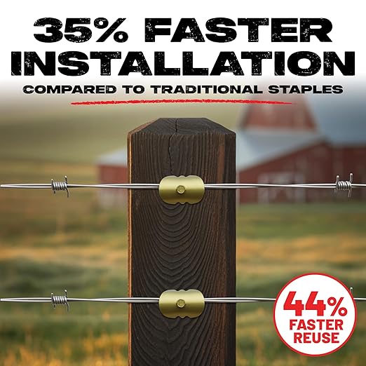 Cat's Claw Fasteners 75 Pieces 2" for Softwoods | Replaces Fence Staples Installs Quickly with Power Drill - No Hammer Needed | Durable & Stronger Than Standard Fencing Staples Easy Install