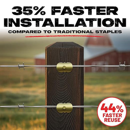 Cat's Claw Fasteners 75 Pieces 2" for Softwoods | Replaces Fence Staples Installs Quickly with Power Drill - No Hammer Needed | Durable & Stronger Than Standard Fencing Staples Easy Install