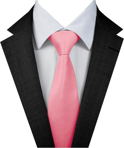 Dibi Solid Color Ties for Men, Formal Mens Ties, Neck Tie, Classic Tie for Boys Women Teens, Wedding Business Costume Necktie