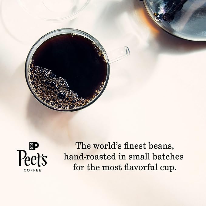 Peet's Coffee Single Origin Brazil, Medium Roast, 22 Count Single Serve K-Cup Coffee Pods for Keurig Coffee Maker