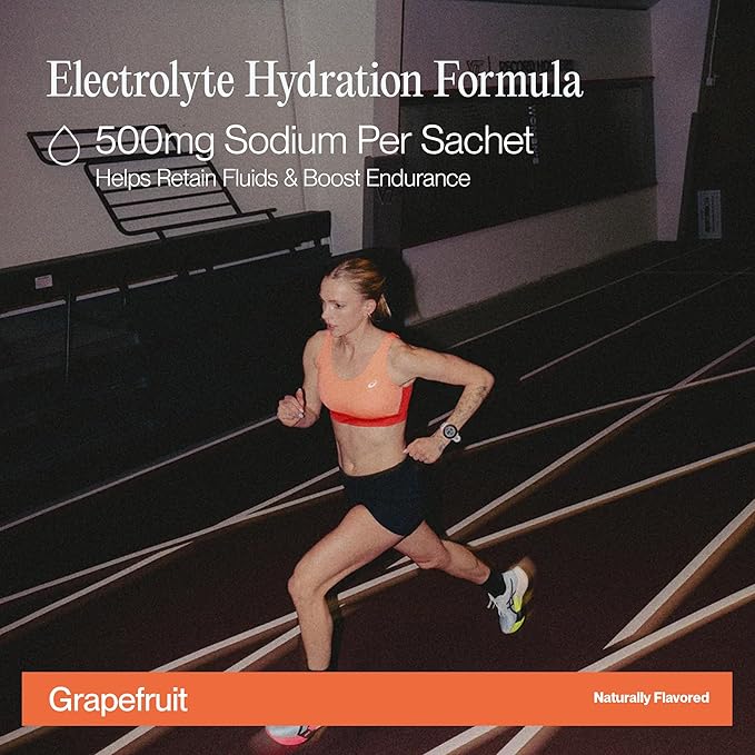 Cadence Sachets Race Grapefruit - Carton (5g x 30) | Science-Backed Hydration | Zero Caffeine | Vegan, Keto & Paleo Friendly | Sodium, Potassium & Magnesium for Performance & Recovery