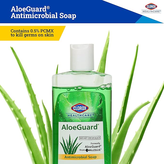 CLOROX Healthcare AloeGuard Antimicrobial Mini Hand Soap for Healthcare Professionals - Liquid Hand Wash for Everyday Use with Aloe Vera to Soothe & Moisturize Hands, 4 Fl Oz