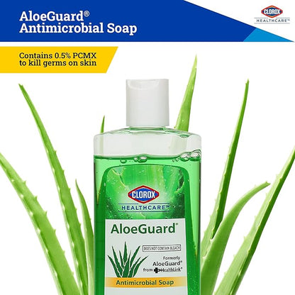 CLOROX Healthcare AloeGuard Antimicrobial Mini Hand Soap for Healthcare Professionals - Liquid Hand Wash for Everyday Use with Aloe Vera to Soothe & Moisturize Hands, 4 Fl Oz