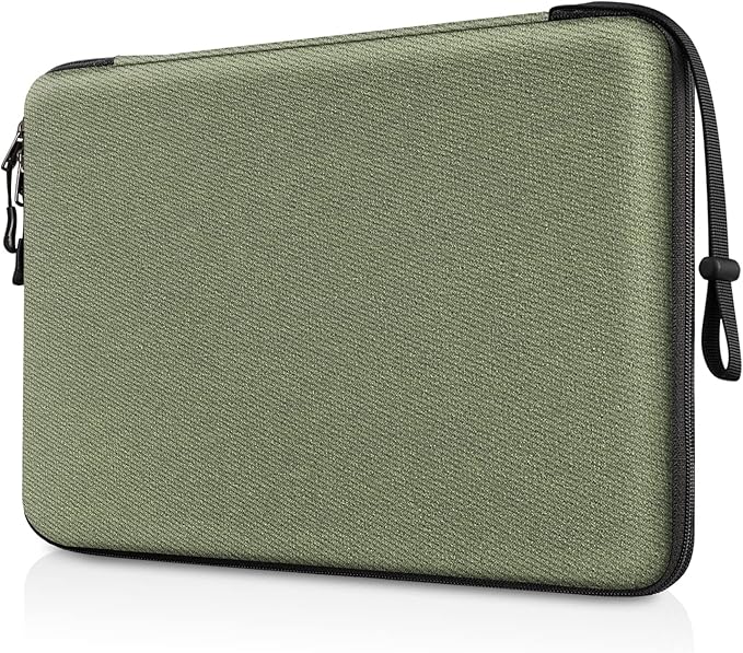 FINPAC Hard Laptop Sleeve Case for 15.3 inch MacBook Air M4 M3 M2 2025 2024, 16.2 inch MacBook Pro M4/M3/M2/M1 Pro/Max A2991 A2780 A2485 A2141, Waterproof Case for Surface Laptop/Book, Olive
