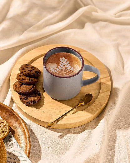 famiware Coffee Mugs Set of 4, Nebula 14oz Coffee Mugs, Ceramic Cup Set with Handle for Latte, Tea, Milk, Cappuccino, Cocoa, Multi-color