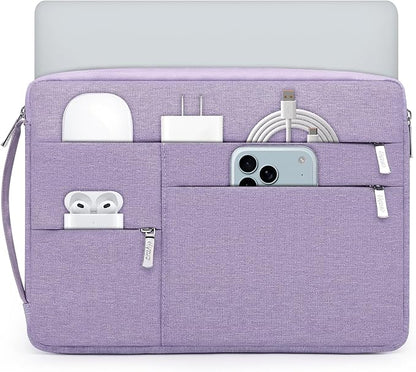 HYZUO 15-16 Inch Laptop Sleeve Bag for MacBook Pro 16 M4/M3/M2/M1 2025-2019, 15" Surface Book, Portable NoteBook Case for 15" 15.6" HP Dell Lenovo ThinkBook Asus Acer Samsung HUAWEI, Lilac Purple