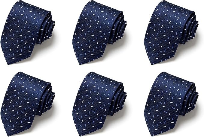 Tie For Men Necktie Woven Jacquard Neck Ties Set 6 PCS