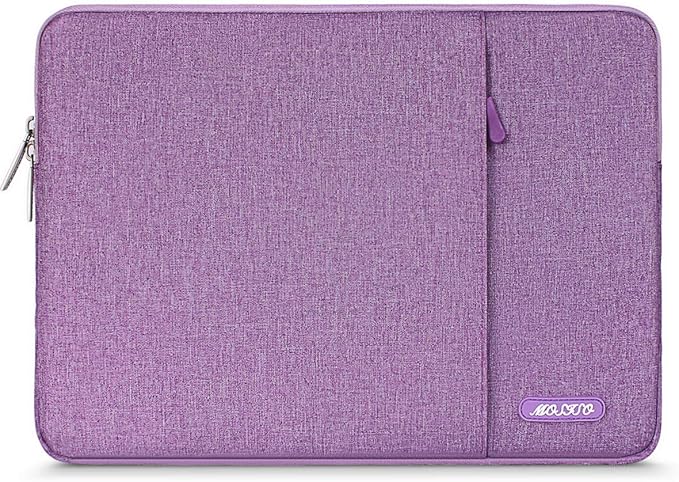 MOSISO Laptop Case 14 inch, 14 inch Laptop Sleeve Compatible with HP Lenovo Dell ASUS Acer, HP Stream, Dell Latitude, Lenovo IdeaPad, Polyester Vertical Computer Sleeve Bag with Pocket, Ultra Violet
