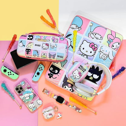 Sonix x Sanrio | Puffy Laptop Sleeve | 15-16 Inch, Quilted Pillow Puffer Laptop Carrying Case, Computer Sleeve | Hello Kitty Grid