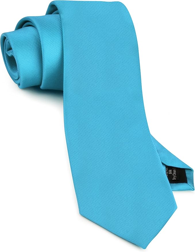 GUSLESON Classic New 3.15"（8cm） Men's Solid Color Necktie Wedding Business Tie + Gift Box