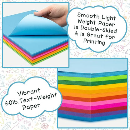 Hygloss Dark Orange Colored Paper - 24 lb, 89 GSM, Acid-Free, Fade-Resistant, 8.5x11-Inch Letter Size Color Copy Paper, 90 Sheets