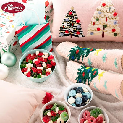 Albanese Worlds Best, Holiday Candy, Christmas Wreath Gummies, 4.5lb Bag, Great Stocking Stuffers, Gluten-Free