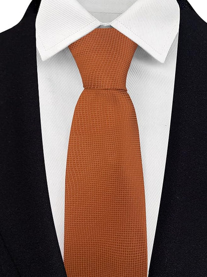 Adulove Men's Necktie Classic Silk Tie Woven Jacquard Neck Ties 6 PCS