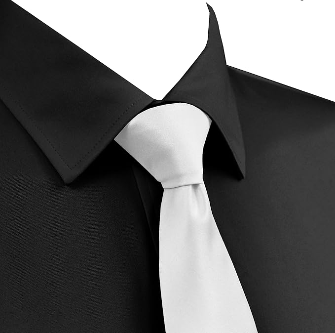 trilece Ties for Men - Men's Solid Color Ties - Formal Neckties for Men - Neck Tie for Man